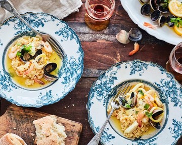 Risotto with Seafood & Saffron